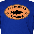 thumbnail image 4 of Inktastic I'd Rather Be Fishing Long Sleeve Youth T-Shirt, 4 of 5