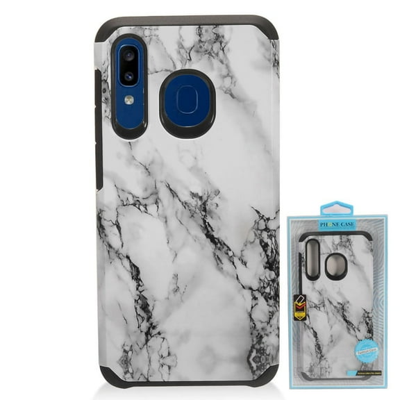 GSA Astronoot Marble Image Case for Samsung Galaxy A20/A50 - White