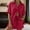 Red, variant on WRFWUL Matching Sets Women Clothing Short Sets Button Down Roll Tab Sleeve Shirts & Elastic Waist Shorts 2Pc Summer Outfits
