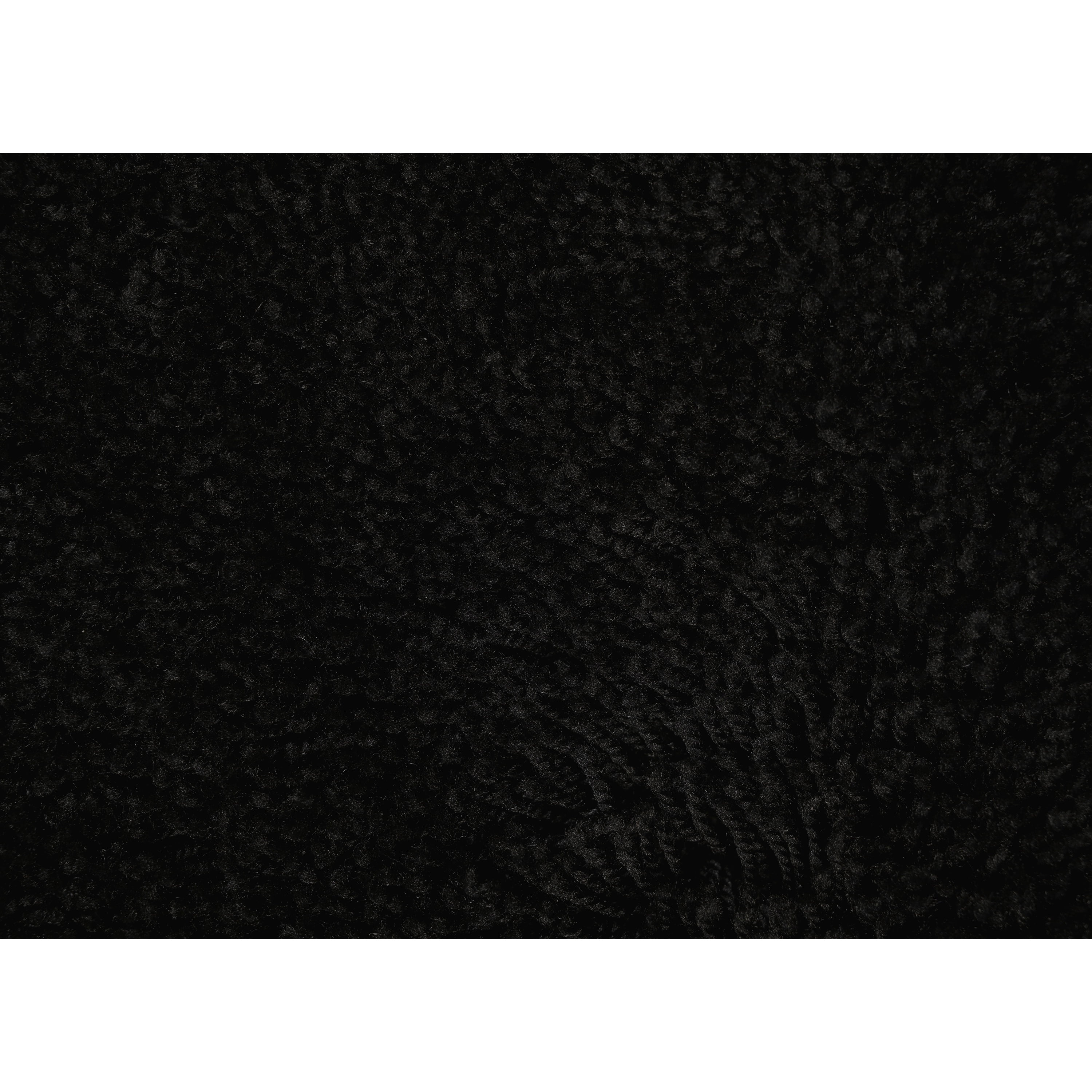 Garland Rug Finest Luxury Washable Bath Set, 4 Piece Set (2 Bath Rugs, Contour, & Lid) Black