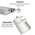 thumbnail image 4 of Mini Flacon Portable pour Hanche 4 5 Flacon en Acier Inoxydable pour Alcool avec Bouchon Entonnoir, 4 of 9