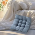 thumbnail image 5 of Fmbmuo Breathable Seat Cushion Square Fade-Resistant Cloth for Office Chair, Non-Slip Gray Modern Chair Cushions 18"x 18", 5 of 5