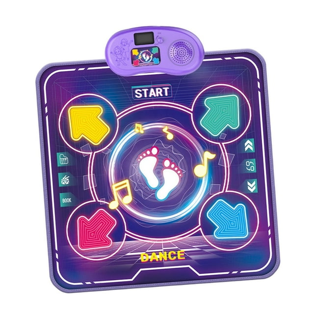 Tapete de baile de juguete para niños, tapete de juego, tapete de baile musical, tapete de juego táctil con luz para niños y niños mayores de 3 años Luz doble