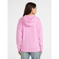 thumbnail image 2 of Time and Tru Women's and Women’s Plus Zip Front Fleece Hoodie Jacket, Sizes XS-4X, 2 of 7