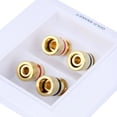 thumbnail image 4 of 86x86mm 4 Binding Post Banana Plug Face Plate Panel Speakers, 4 of 5