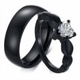 thumbnail image 1 of Anillos Corazon Pareja Promesa Negro, COMPROMISO, AMOR, PAREJA, 1 of 1
