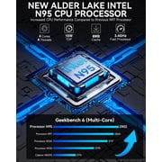 GMKtec Mini PC, Intel Alder Lake N95(Up to 3.4GHz), 16GB DDR4 512GB SSD, Mini Desktop Computer, Windows 11 Pro, NucBox G3S