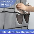 thumbnail image 5 of 35 Pockets Over The Door Shoe Organizer, Hanging Shoe Rack for Door Large Mesh Closet Shoe Holder, 5 of 8