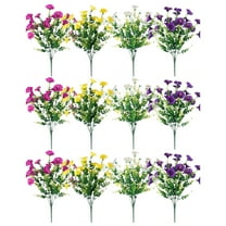 Artificial Hanging Plants, Outdoor Hanging Basket with Morning Glory Flowers, Lifelike Morning Glory Flowers in Hanging Basket for Porch and Garden Decor