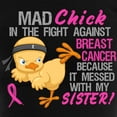 thumbnail image 3 of CafePress - Mad Chick 3L Breast Cancer Women's Dark Pajamas - Women's Short Sleeve Print T-Shirt and Pants Dark Cotton Pajama Set, 3 of 7