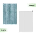 thumbnail image 2 of Lsque Turquoise Wooden1 Premium Golf Towel - Ultra Absorbent and Quick Drying Microfiber Towel with Carabiner - Gift for Men -24" X 16", 2 of 8