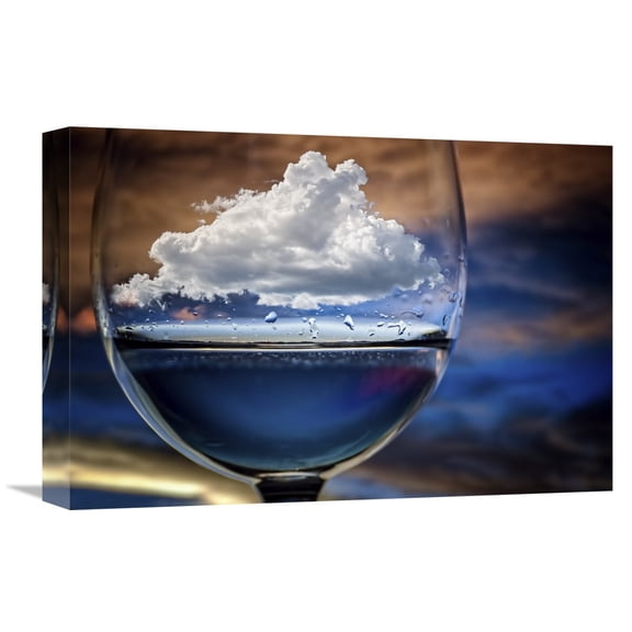 Global Gallery Chechi Peinado 'Cloud In A Glass' Canvas Wall Art
