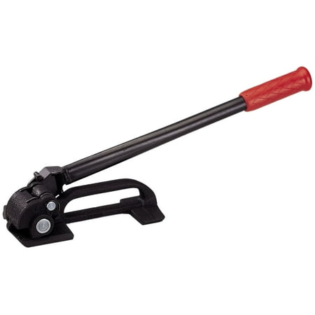 

IDL Packaging Steel Strapping Tensioner for 3/4 to 1 1/4 Width Strapping — Heavy Duty Banding Tool for Tight and Safely Packaging — Feed Wheel Strapping Tool with Long Service Life
