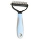 thumbnail image 2 of Cepillo profesion de peluquería para mascotas, herramienta de deshojado, cepillo de perro de cabellero para cabellero de gato, cabellero mediano, grandes, - Blue Azul Colco Peine de depilación, 2 of 8