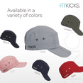 thumbnail image 5 of FITKICKS Folding Cap Comfortable Adjustable Ball Cap UPF 50+ Sun Cap, Gray (Unisex), 5 of 7
