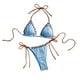 thumbnail image 2 of Traje de baño para mujer, bikini de moda de color liso con tirantes divididos, conjunto de dos piezas, trajes de baño para mujer, conjuntos de bikini para mujer, trajes de baño bikini para mujer, 2 of 3