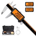 thumbnail image 1 of Calibrador digital HARDELL de 15 cm recargable con pantalla naranja, 1 of 8