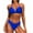Blue, variant on Womens Tankinis Sets with Boy Shorts, Striped Print Two Piece Swimsuits, Soft Cut Padded Tankinis Bathing Suits Swimwear 2 Piece Bikini Sets Pinky S