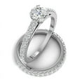 thumbnail image 3 of 1.50ctw Diamond Engagement Ring Bridal set in 14k White Gold (G-H, I2-I3, 1.50ctw), 3 of 5