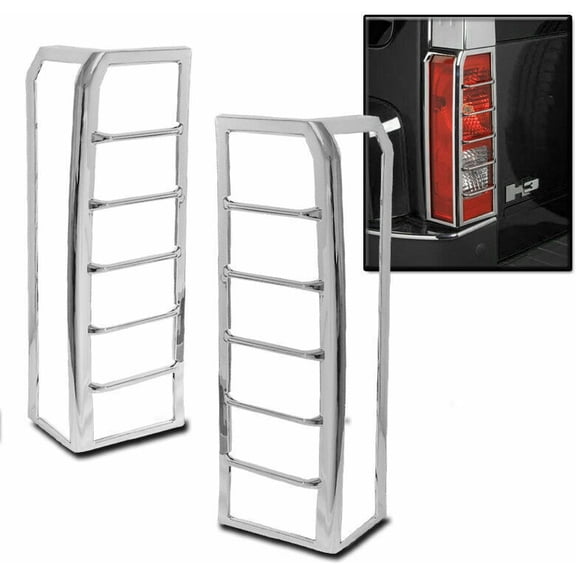 Chrome Taillight Lamp Trim Cover Bezel FITs: Hummer H3 2006-2010 (Does not fit H3T)