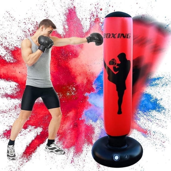 X XBEN Punching Bag, Freestanding Kickboxing Heavy Standing Punching Boxing Bag, with Stand, for kids, Men and Women, Teens and Youth, at Home, Gym or Office