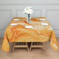 thumbnail image 3 of Square Tablecloth, Waterproof Polyester Table Cover, Wrinkle Resistant & Washable Fabric for Dining, Kitchen, Picnic, 42x42in(107x107cm), Liquid & Marble Print, 3 of 6
