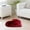 Red wine, variant on Dengmore Comfortable Carpet Wool Imitation Sheepskin Rugs Faux Non Slip Bedroom Carpet Mats