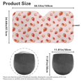 thumbnail image 7 of HUIACONG Strawberry Spot Design Windshield Sun Shade Shade Cover Sun Visor Automotive Accessories Foldable Sunshade for Trucks Universal Vans, 7 of 7