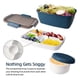thumbnail image 5 of Adult Lunch Box, 2000 Ml, Lunch Box with Compartments, 2-Tier Salad Box to Go, Large, Sustainable, L, 5 of 5