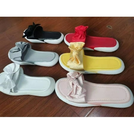 

Vedolay Summer Babouche Slippers for Women Open Toe Super Soft Comfy Thick Sole Shoes Black 6.5