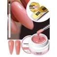 thumbnail image 5 of 5-in-1 Nail Extension Gel, Pink Builder Gel for Nails, For Nail Extensions Sculpting And Repair With Nail Forms And Brush, Salon DIY Manicure Kit, 5 of 7