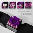 thumbnail image 7 of Otuo Preserved Roses Gift Jewerlry Box, Real Eternal Rose Flower with Necklace and Led Mood Light, Gifts for Girlfriend, Mom, Women, Wife, Mother's Day, Birthday, Valentine's Day (Purple), 7 of 7