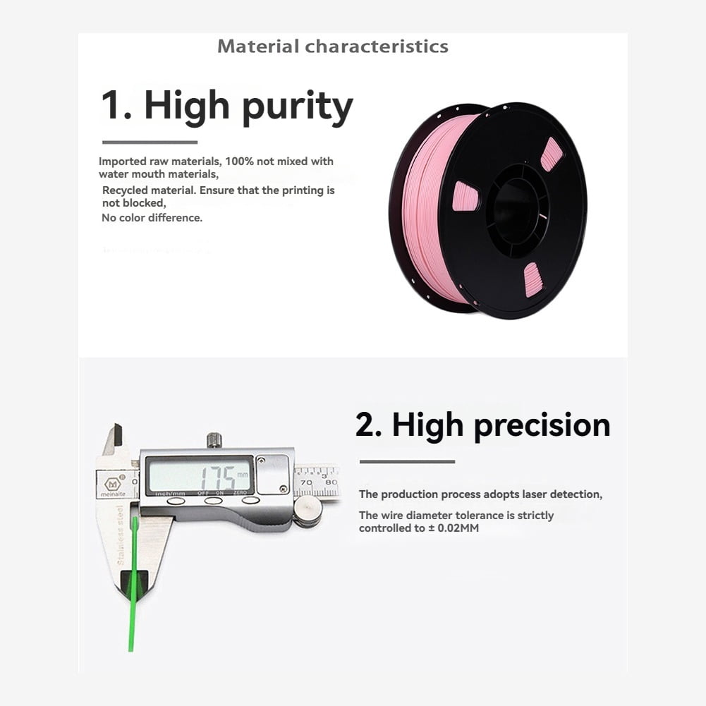 PLA 3D Printer Filament 1.75mm1KG Spool Printing Material for Printers and Pens with Vacuum Packing B