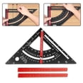 thumbnail image 3 of 7 Inch Carpentry Triangle Ruler Adjustable Carpenter Layout Woodworking Square, 3 of 9