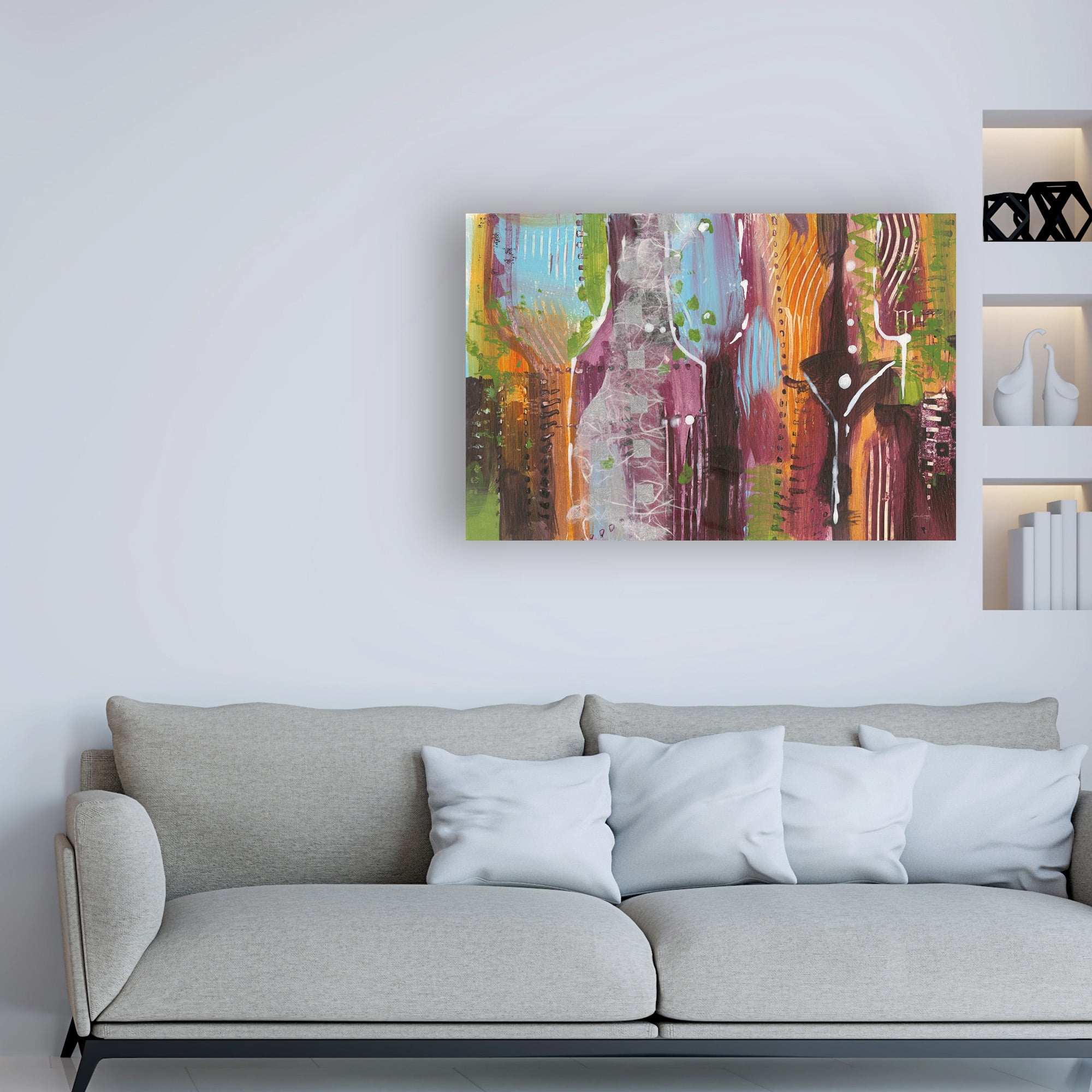 Trademark Fine Art 'Wine Time One' Canvas Art by Jan Griggs