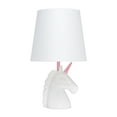 thumbnail image 1 of Simple Designs Sparkling White Unicorn Table Lamp, 1 of 9