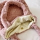 thumbnail image 2 of Bolso de mano para mujer bolso con asa superior esponjoso para otoño e invierno bolso de viaje sólido de felpa suave, 2 of 9