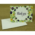 thumbnail image 5 of Darling Souvenir Pack Of 100 Pcs Floral Wedding Thank You Greeting Cards With White Envelopes, 5 of 6