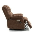thumbnail image 6 of Power Lift Recliner Chair Large Recliner Chair with 8-Point Vibration Massage and Lumbar Heating Recliner Sofa with Adjustable Backrest, Extending Footrest, USB Port & Dual Side Pockets, Dark Brown, 6 of 7