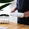 thumbnail image 1 of Fdit Eggs Holder, Egg Storage Box,Egg Tray Storage Box Case Eggs Holder Container Organizer with Lid for Kitchen Home, 1 of 8