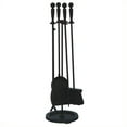 thumbnail image 1 of Uniflame F-1583B 5 Piece Brushed Black Finish Fire Set with Double Rods, 1 of 1