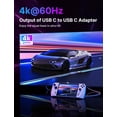 thumbnail image 3 of Adaptador USB-C a USB-C JSAUX 180° 4.0/PD 100 W blanco, paquete de 2, 3 of 7