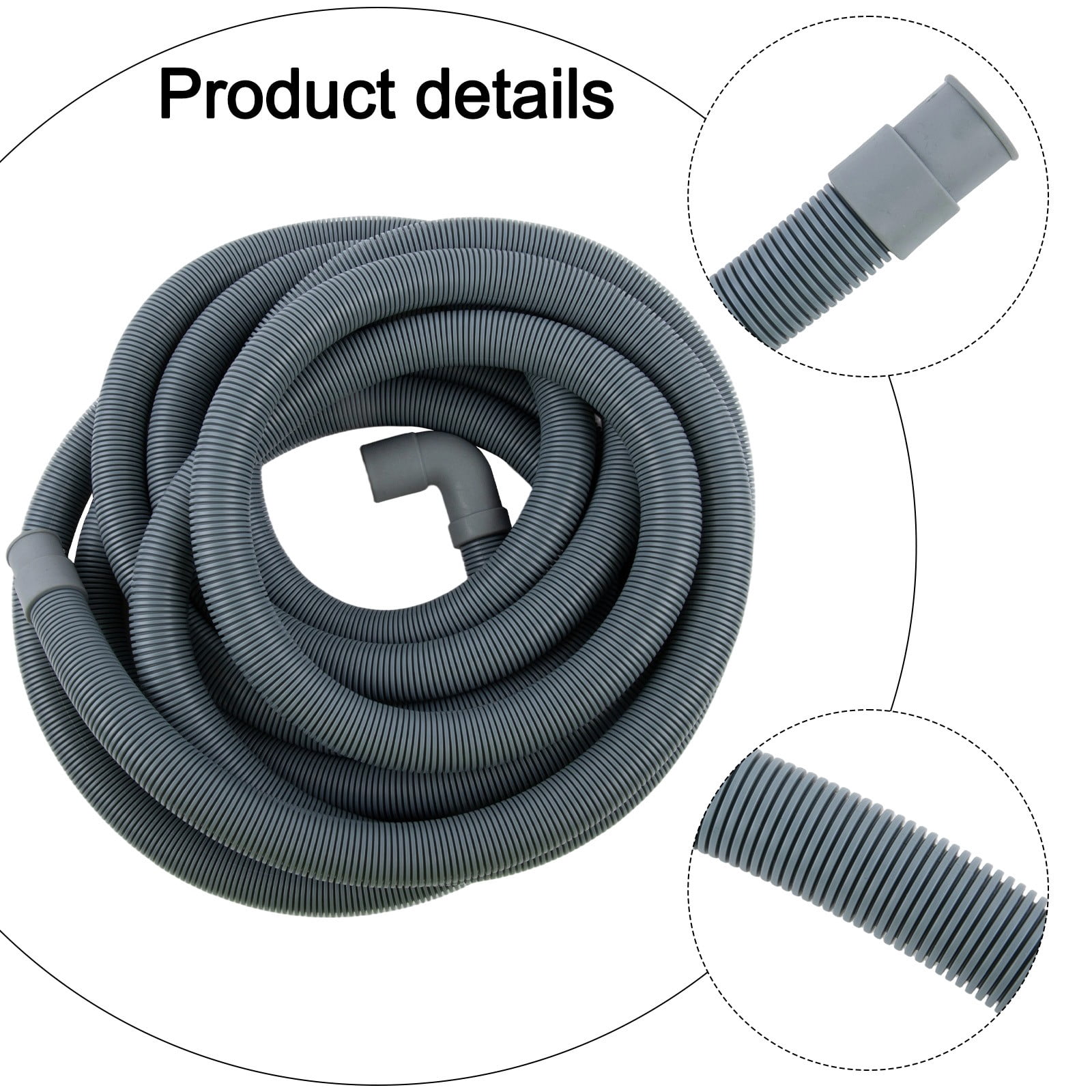 yaaqii Washing Machine Drain Pipe Dishwasher Drain Pipe 6m 8m Extension of Water Pipe