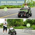 thumbnail image 2 of Farmdex 24V Ride on Toys, Battery Powered Ride on Cars with Remote Control, Electric Ride on Truck Car for Kids, 400W Power Cars Wheels w/ Bluetooth, Music, Seat Belts, Spring Suspension, Green, 2 of 11