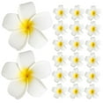thumbnail image 5 of WHAMVOX 20Pcs White Plumeria Flower Hair Clips for Wedding and Beach Style Decoration, EVA Iron Material, 5 of 8