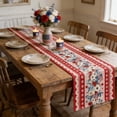 thumbnail image 4 of EGNMCR Memorial Day Decorations,4Th of July Decorations 4th Of July Decorative Tablecloth And Table Runner Independence Day Patriotic Table Linen Set Dining Table Home Decoration Linen tables runner, 4 of 5