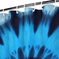 thumbnail image 3 of Blue Tie Dye Spiral Pattern Shower Curtain 36"x72" ,Bathroom Decorative Shower Curtains Set with 12 Hooks,Modern Waterproof Washable Shower Curtain, 3 of 6