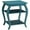 Teal, variant on Kingfisher Lane Traditional Square 2 Shelf Wood End Table in Black