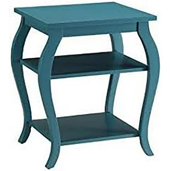 Kingfisher Lane Wood Green End Table Square 23"H Unassembled
