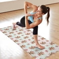thumbnail image 6 of Highland Cow Flower Pattern Hot Yoga Mat Towel Non Slip for Hot Yoga - Quick-Drying Yoga Mat Cover with 4 Corner Pockets with Travel Bag - Hot Yoga Towel Non Slip Grip Moisture Wicking Sweat 70"x26", 6 of 6